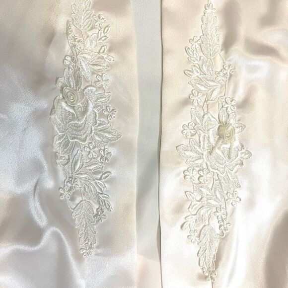 VTG Dentelle Satin robe blush pink size S - Picture 8 of 8